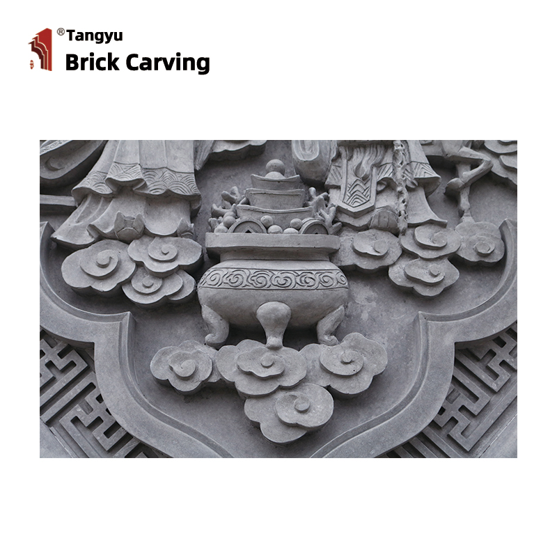 Fu Lv Shou Xi Cai Brick Carving