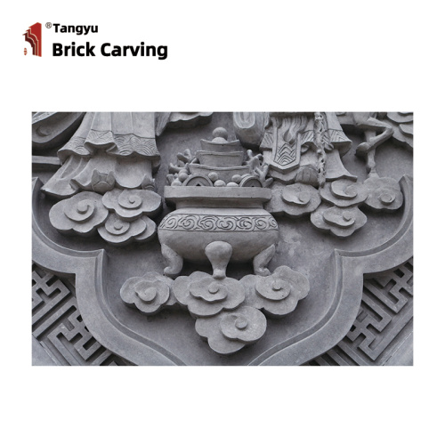 Diamond Shaped Brick Carving god of wealth feng shui Manufactory