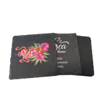 Custom Black Heat Resistant Waterproof Slate Coasters and Hangings - Wholesale