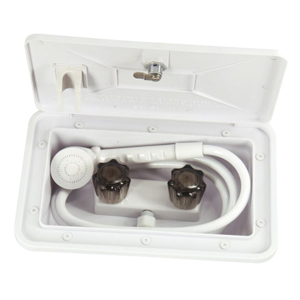 Outdoor Rv Exterior Shower Box Kit For Boat Motorhome Recreational