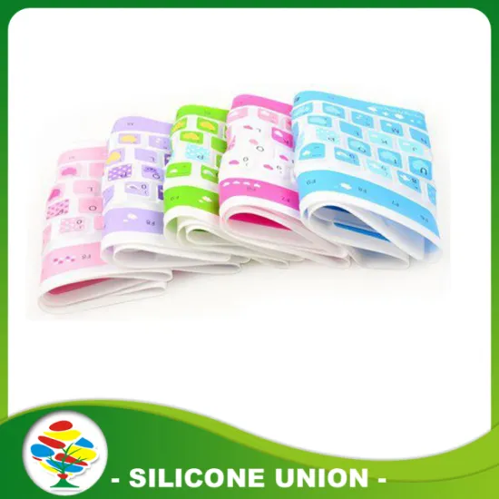 Waterproof custom silicon rubber keyboard cover