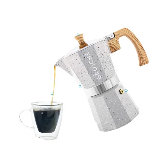 Professional Stove Top Espresso Coffee Maker: Safe Use, Multiple Functions, and Low Noise for Perfect Brewing Experience