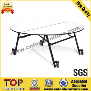 Durable Half Moon Round Plywood Table