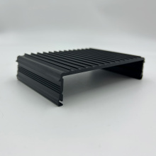 Aluminum Extruded Profile Cutting Machining Black Heat Sink