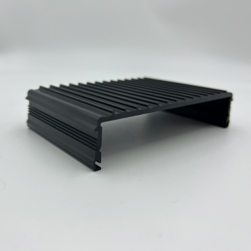 Aluminum Extruded Profile Cutting Machining Black Heat Sink