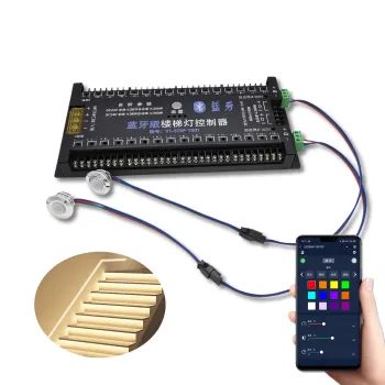 Automatic PIR Motion Sensor LED Controller for Smart Staircase Lighting
