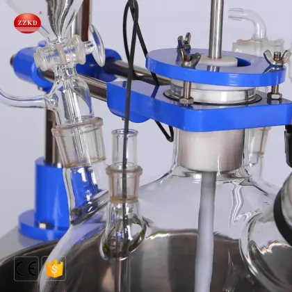 Single Layer Glass Reaction Kettle Pyrex Reactor for Laboratory