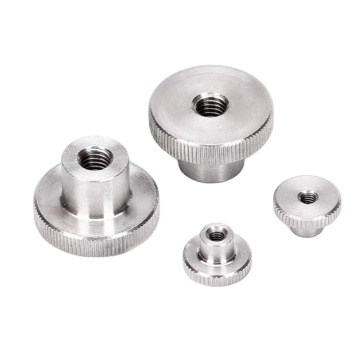 DIN466 Knurled Nut: 304 Stainless Steel High Head Hand Twisted Through Hole Step Nut