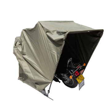 Army Green Retractable Motorcycle Shelter: Heavy Duty Outdoor Storage Tent