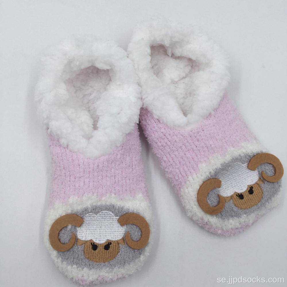 Fashion Pink Sheep Slipper Socks