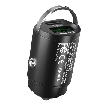 Pengisi daya mobil grosir: PD 30W QC 3.0 100W Logam Pull Ring Mini Super Fast Pengisian