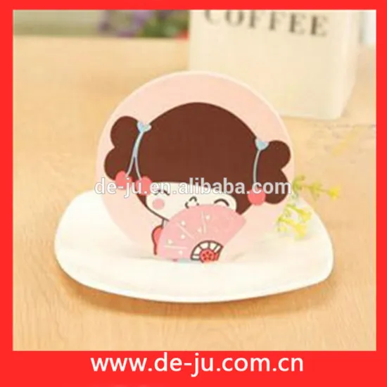 Slave Girl Shaped Pink Silicone Cheap Coffee Cup Mats