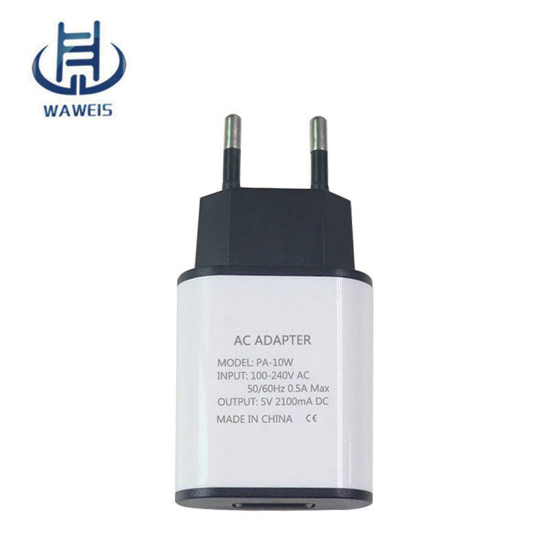 Wall USB Charger 5V 2.1A Mobile Phone Adapter