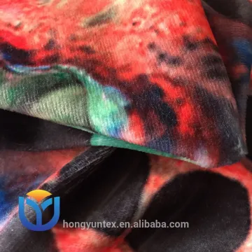 Tricot printing spandex polyester super-soft short velvet velboa