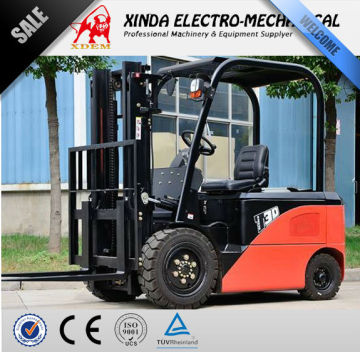 XDEM JJCC Forklift 3 Tons Battery Electric type CPD30 manual Stacker Hand Operated Forklft Truck