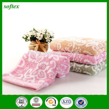 110g flower jacquard bamboo fiber towel
