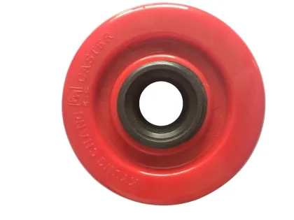 wheelchair accessory 6inch soild plastic wheel for wheelchair leg