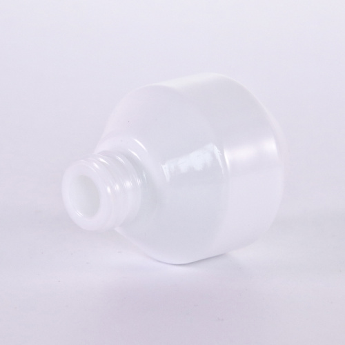 Special shape white glass dropper bottle