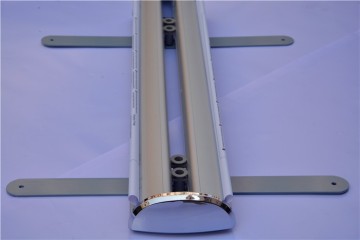 90*200cm outdoor pull up screen banner stand with spring and heavy iron foot