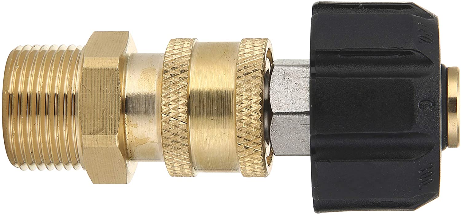 Ensemble adaptateur de lave-glace à haute pression, pistolet pour baiser M22 à 1/4 '' Quick Connect