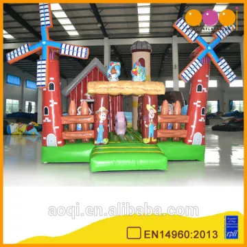 AOQI windmill farm fun city /inflatable fun city for kids outdoor games