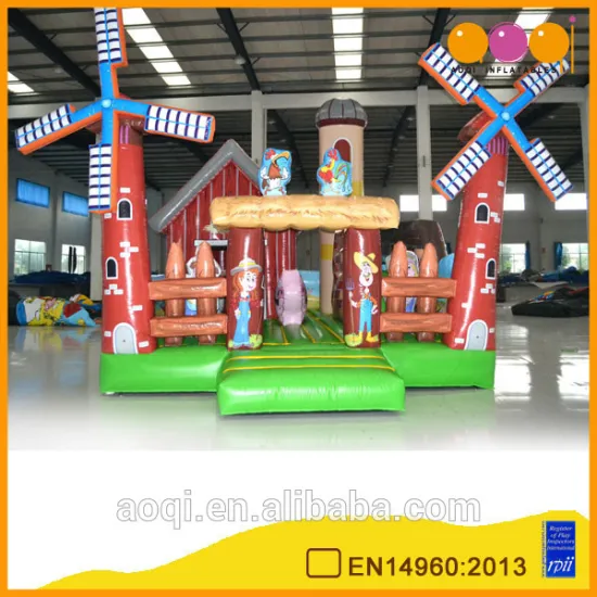 AOQI windmill farm fun city /inflatable fun city for kids outdoor games