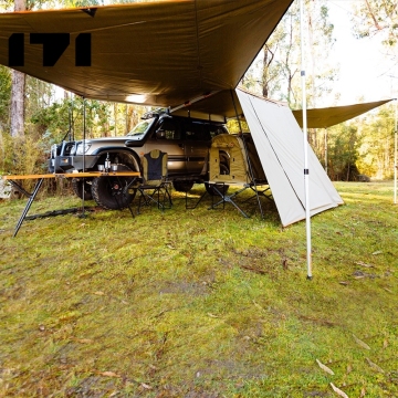Windproof Galaxy Foxwing 270 Caravan Awning with Walls and Floor