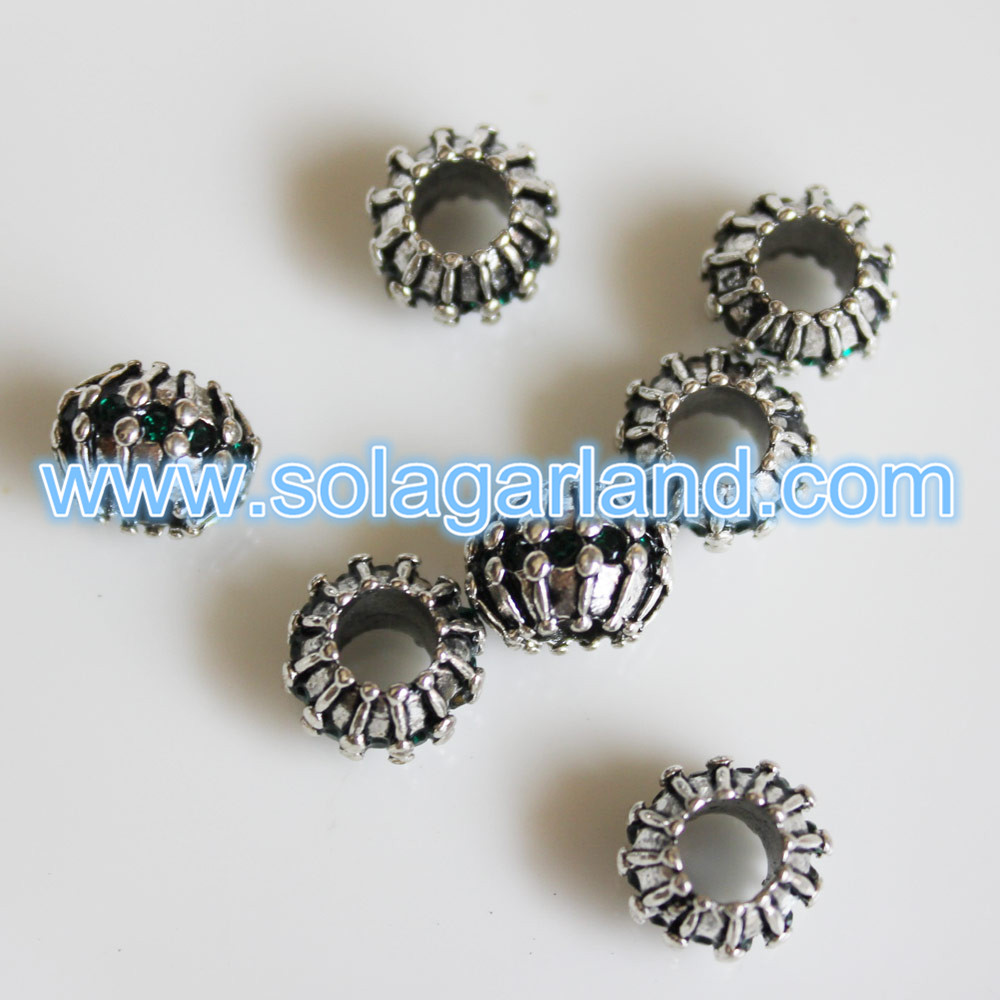 Tibetan Silver Carving Tube Beads