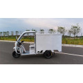 Semi-closed cab electric tricycle