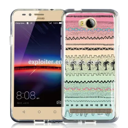 Ultra slim soft plastic epoxy cell phone cover for huawei y3ii