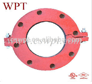 fm/ul ductile iron grooved flange adaptor