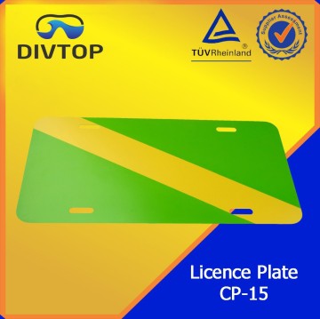 Customize Aluminium Green Dving Liclicense Plate Blank