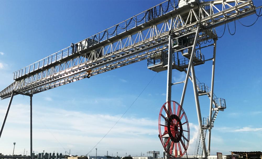 Grue de portique lourde en réseau