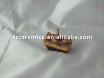 resin nativity scene with baby
