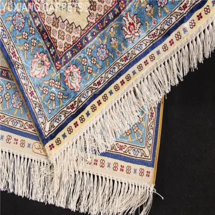 Yuxiang Factory 1.5*2ft Portable Muslim Prayer Handmade Silk Rug