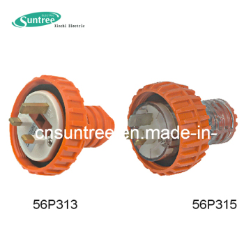Electric Plug Single Phase 56p315 IP66 250V AC 15AMP 3 Flat Clipsal Plug Australia Industry Plug Electrical Plug