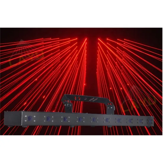 High-Quality 10-Head Single Red Color Laser Array with Green and Blue Lights for KTV, Clubs, and Stage Shows