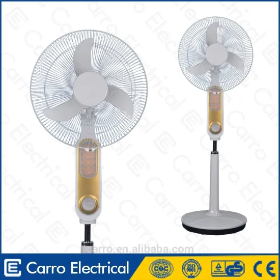 Carro Electrical 18inch 12v 35w electric rechargeable pedestal fan with battery