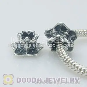 Wholesale Sterling Silver Chamilia Silver Lotus Charm Beads 