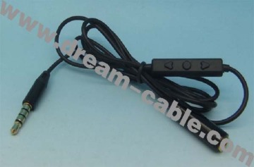 New 3.5mm Stereo Headphone Audio Extension Cord with Volume Control