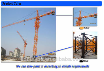 QTZ63 5610B се&amp;ИСО 6т новые модели Liebherr внутренний взбираясь кран башни topkit сделано в Цзинань