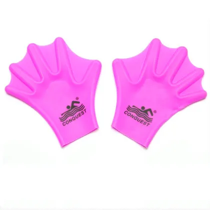 Waterproof Silicone Swim Training Gloves & Hand Paddles