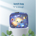 Bolso de almuerzo de tela para niños bolso de almuerzo de cielo estrellado para niños