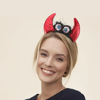 Devil Horns Hairband for Halloween