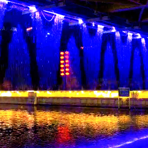 recurso de água de cortina de chuva