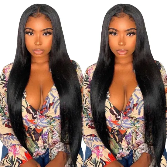 Invisible Transparent Lace Cuticle Aligned Raw Virgin Human Hair Wig, Bonr Straight Front Lace Wig