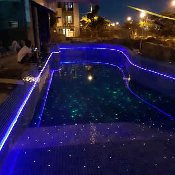Hot Sale 10mm Fiber Optic LED Light Swimming Pool Rope Light