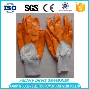 wholesale nylon knitted nitrile safety gloves with en388