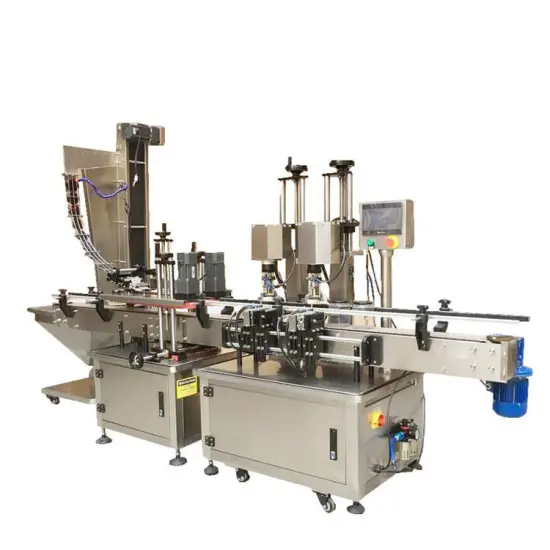 High Speed Linear Vacuum Capping Machine for Glass Jars and Bottles