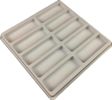 Shanghai Wholesale Plastic Trays - 10 Cavity White, Black, Clear